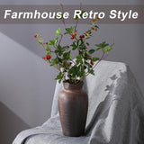 Rustic Vases for Home Decor. Ceramic Vase for Dining Table Decor. Terracotta Decorative Vase 6.1IN. ZSHLXM - Homesidy.com