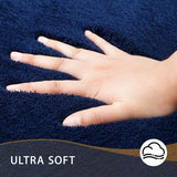 MINIDEAR Bathroom Rugs 24x17 Light Grey - Thick Elastic Foam Bath Mat, Ultra Soft &amp; Plush Fluffy, Non - Slip, Quick Dry, Absorbent Washable Floor Microfiber Mat for Tub, Home Decor Accessories - Homesidy.com