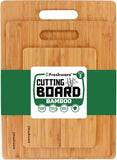 Bamboo Cutting Boards for Kitchen [Set of 3] Wood Cutting Board for Chopping Meat, Vegetables, Fruits, Cheese, Knife Friendly Serving Tray with Handles - Homesidy.com
