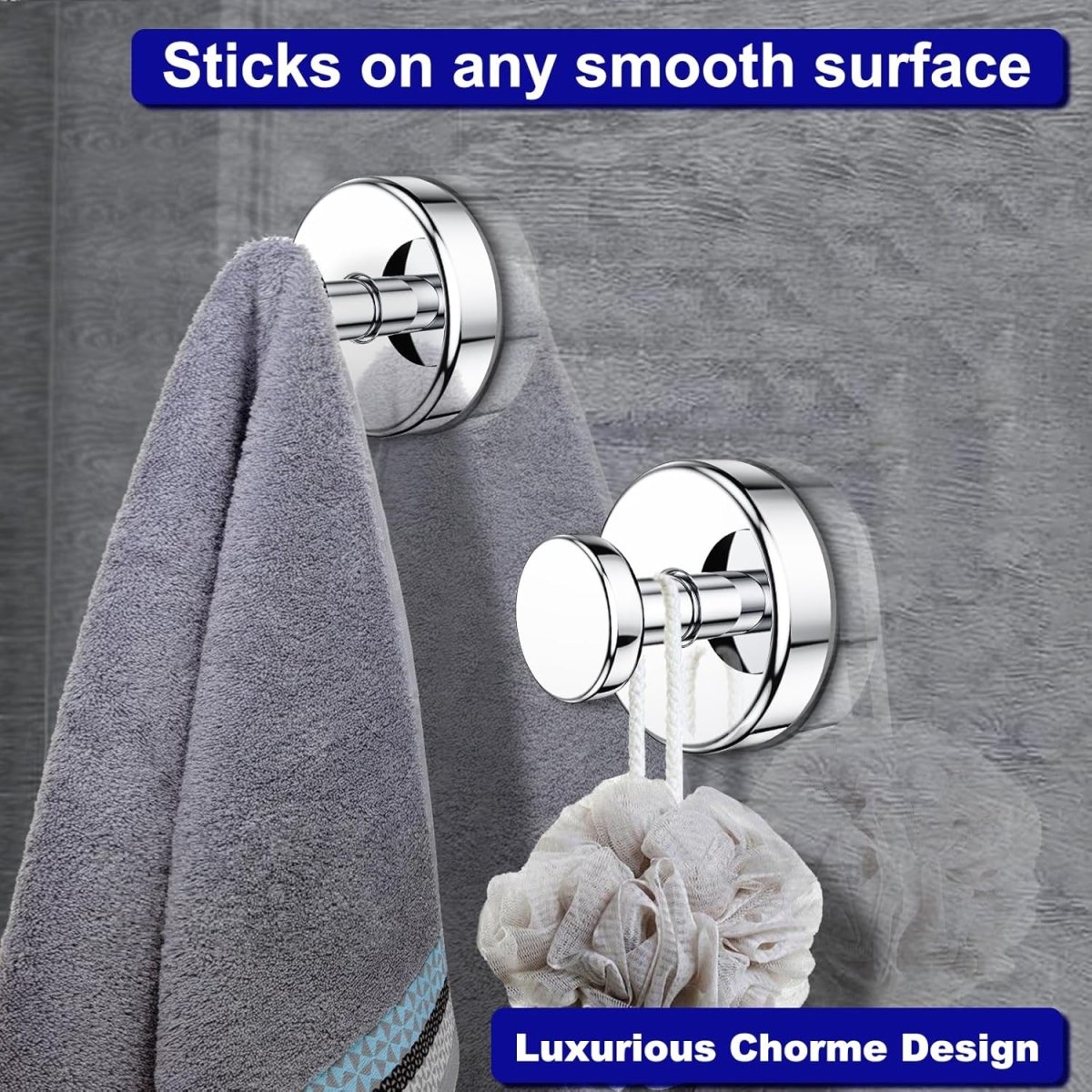 Bntuk Suction Cup Hooks for Shower, Removable Towel Hooks for Bathroom Window Glass Door Wall, Bath Robe Looafh Wreath Hook for Hanging - 2 Pack, Black - Homesidy.com