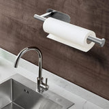 DEKAVA Paper Towel Holder Under Cabinet Wall Mount for Kitchen Towel, Self - Adhesive Bar, Rack, SUS304 Stainless Steel 13 inch (BlackA, 1) - Homesidy.com