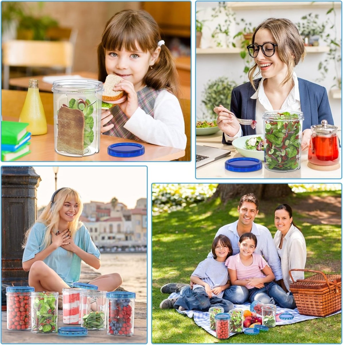 Freezer Storage Containers, [6 Pack - 16 Oz] Airtight Plastic Food Storage Containers with Twist Top Lids, Soup, Meal Prep Containers | BPA Free | Stackable | Leakproof | Microwave/Dishwasher Safe - Homesidy.com