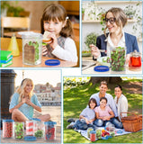 Freezer Storage Containers, [6 Pack - 16 Oz] Airtight Plastic Food Storage Containers with Twist Top Lids, Soup, Meal Prep Containers | BPA Free | Stackable | Leakproof | Microwave/Dishwasher Safe - Homesidy.com