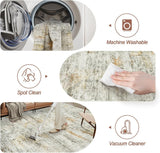 Soalmost Washable Area Rug 8x10, Large Soft Rugs for Living Room Vintage Beige Carpet 8x10 Area Rugs for Bedroom Dining Room Non - Slip Stain Resistant Under Table Rug - Homesidy.com