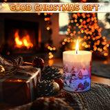 Electricwise Christmas Scented Candle Gift Set for Women, LED Xmas Candles Can Change Into 7 Colors, Winter Candle with 7.6oz Soy Wax Fir Holiday Candles for Christmas Women Gift(Snowman) - Homesidy.com