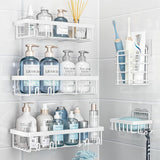 Liuoud 5 Pack Shower Caddy Organizer Rack Shelf for Inside Shower, Adhesive Bathroom Wall Storage Basket Rustproof Stainless Steel Shampoo Holder, Girly Bathroom Accessory Decor Set, Pink - Homesidy.com