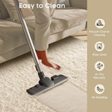 Ophanie Area Rugs for Living Room Bedroom, Upgrade Non - Slip Fluffy Soft Grey Shag Carpet, Indoor Floor Gray 4x6 Fuzzy Shaggy Living Room Plush Rug for Kids Home Dorm Decor Aesthetic - Homesidy.com