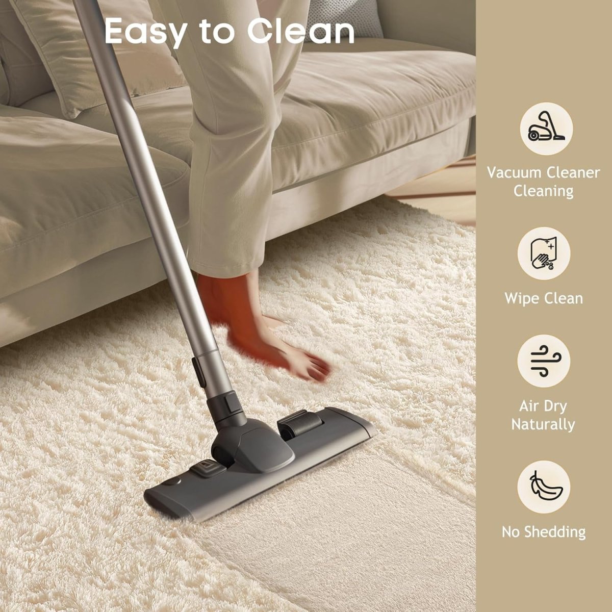 Ophanie Area Rugs for Living Room Bedroom, Upgrade Non - Slip Fluffy Soft Grey Shag Carpet, Indoor Floor Gray 4x6 Fuzzy Shaggy Living Room Plush Rug for Kids Home Dorm Decor Aesthetic - Homesidy.com