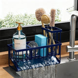 Cisily Kitchen Sink Caddy Organzier with High Brush Holder, Sponge Holder for Sink, 304 Rustproof Stainless, Kitchen Countertop Soap Dispenser Organizer, Kitchen Decor and Accessories - Homesidy.com