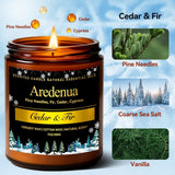 Christmas Candles - Christmas Spice Candle | 7 oz Soy Candles with Warm Cinnamon, Clove &amp; Nutmeg Aroma | Holiday Scented Candle, Cozy Winter Candle Gift for Men &amp; Women - Homesidy.com