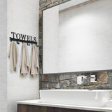 Kuhome Over The Door Hooks, Towel Holder for Bathroom, Door Mount Towel Rack Towel Hooks for Bedroom Beach Towels Bathrobe Wall Mount Hang on The Door Cabinet Cupboard Metal Sandblasted (Black) - Homesidy.com