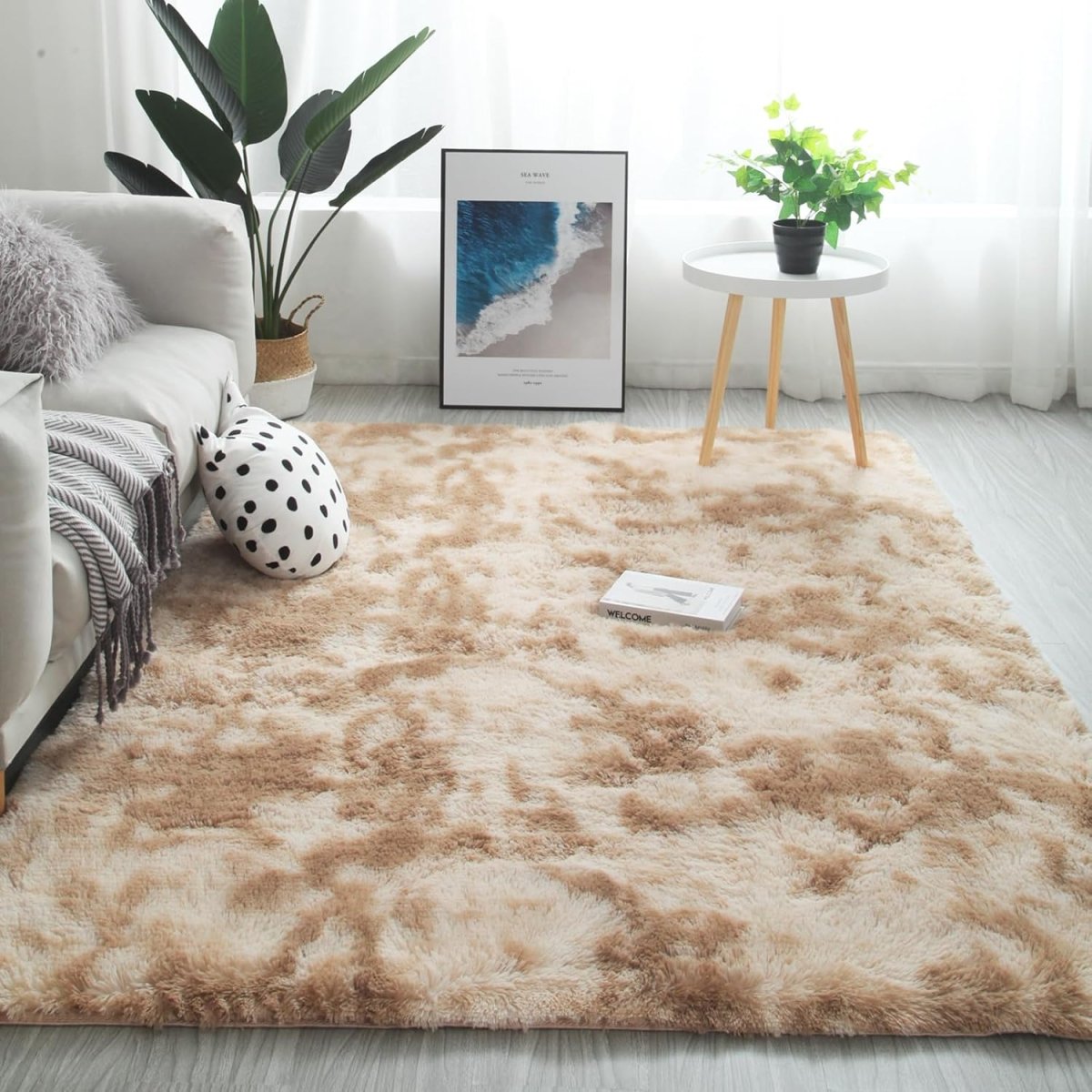 Shag Area Rugs for Bedroom Living Room,4X6 Ultra Soft Fluffy Area Rugs for Dorm, Indoor Carpet Nursery Rugs for Kids Girls Room Home Decor,Pink - Homesidy.com