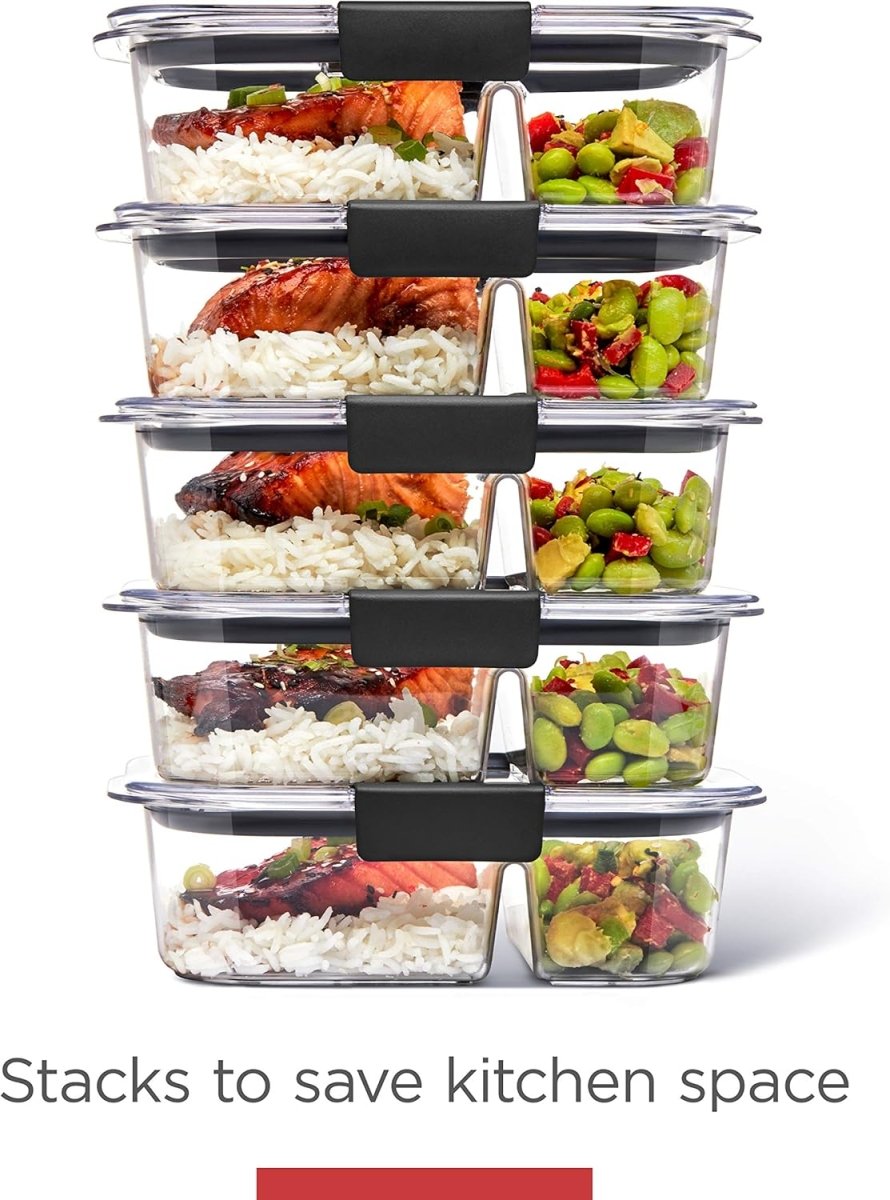 Rubbermaid Brilliance BPA - Free Airtight Food Storage Containers, 24 - Piece Set, Easy for Meal Prep, Lunch &amp; Leftovers - Homesidy.com