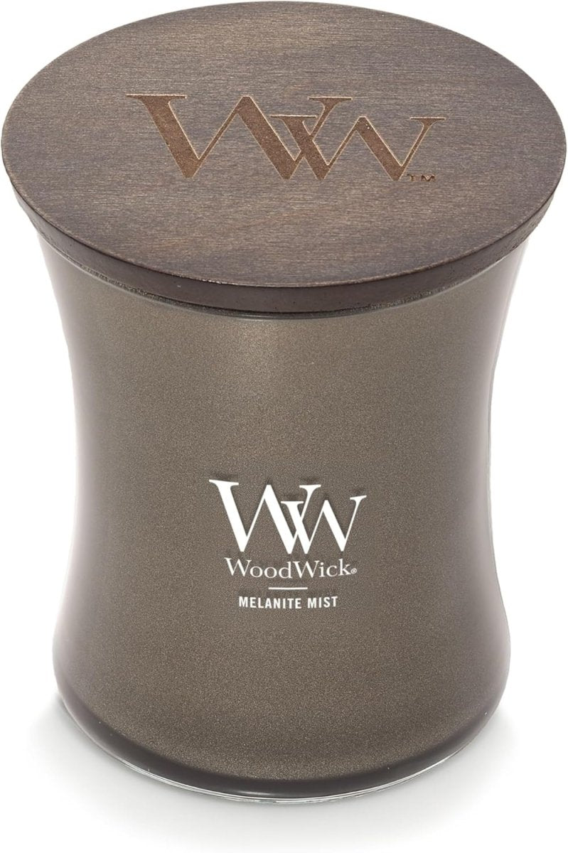 WoodWick Marine Amber Holiday Candle Gifts for Women and Men, 9.7 oz Precious Metals Collection with Crackling Wick - Homesidy.com