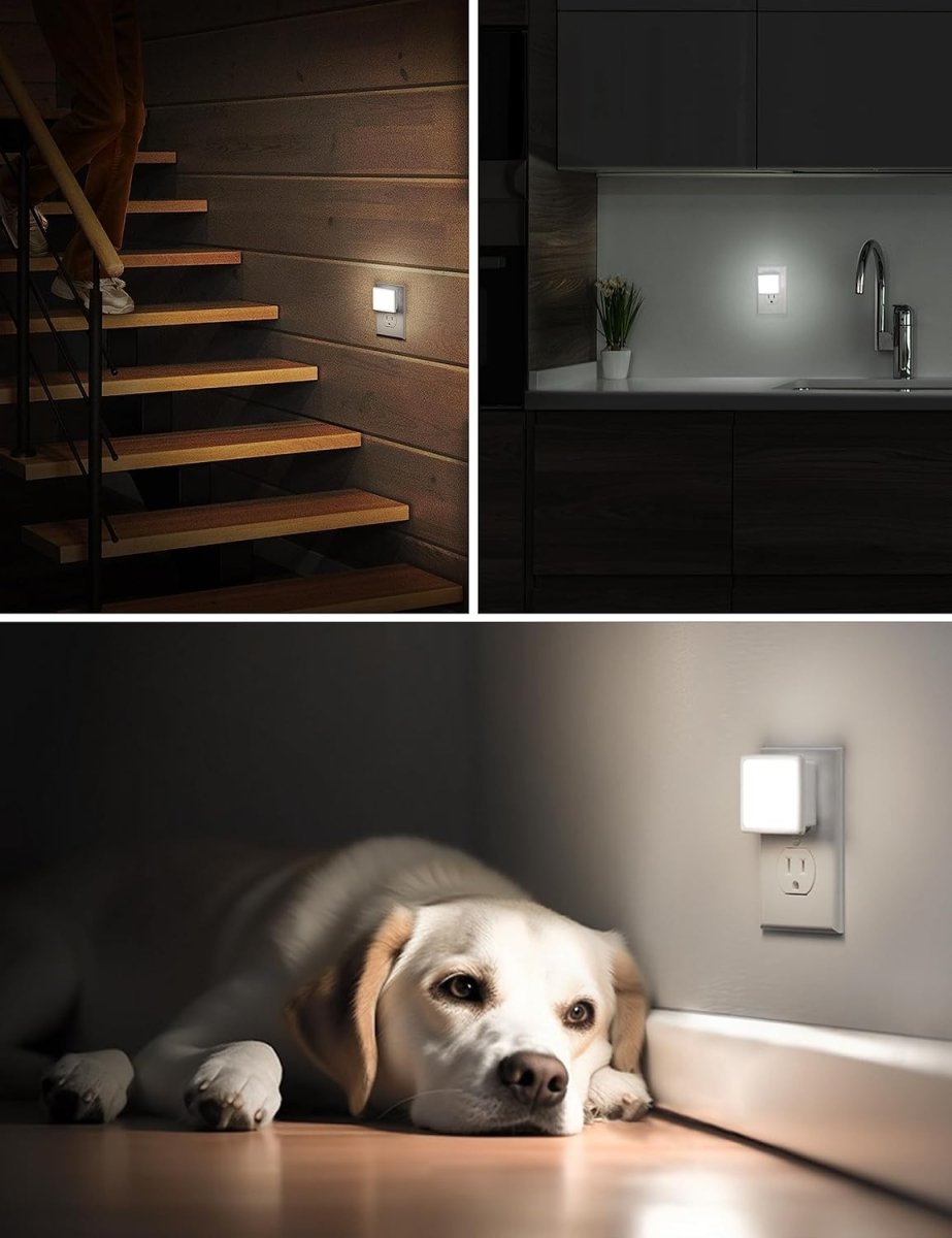L LOHAS LED Night Lights Plug into Wall 2 - Pack, 0.3W Plug in Night Light, Dusk to Dawn, 3000K Soft White, Bright Nightlight Auto - On/Off, for Adults Kids Room Bedroom Bathroom Hallway Kitchen, Non - Dim - Homesidy.com
