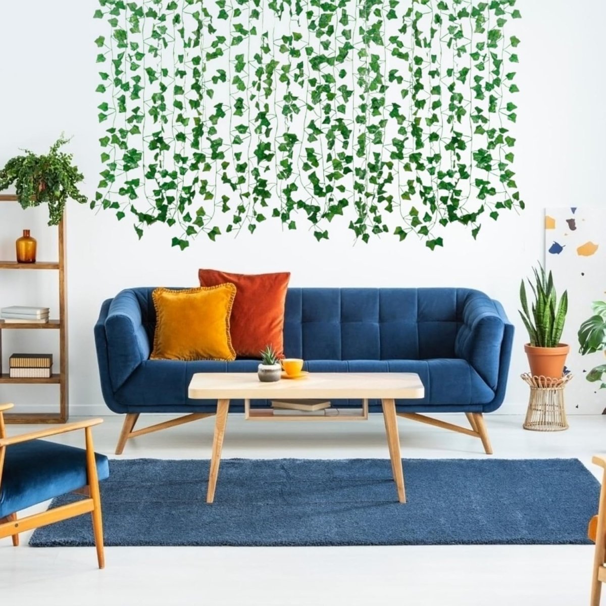 Freyalife Fake Vines for Room Decor(12 Pack 84 Feet) Aesthetic Artificial Plant Ivy Leaves Hanging Greenery Garlands for Home Bedroom Wall Wedding Christmas Party Office Patio Outdoor Garden Décor - Homesidy.com
