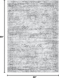 Soalmost Washable Area Rug 8x10, Large Soft Rugs for Living Room Vintage Beige Carpet 8x10 Area Rugs for Bedroom Dining Room Non - Slip Stain Resistant Under Table Rug - Homesidy.com
