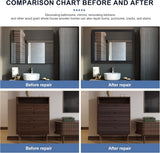 TIANLDD 27 FT Wood Grain Wallpaper Border, Removable Waterproof Mirror Border Peel and Stick,Bathroom Mirror Frame Border.(Black) - Homesidy.com
