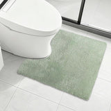 MINIDEAR Bathroom Rugs 24x17 Light Grey - Thick Elastic Foam Bath Mat, Ultra Soft &amp; Plush Fluffy, Non - Slip, Quick Dry, Absorbent Washable Floor Microfiber Mat for Tub, Home Decor Accessories - Homesidy.com