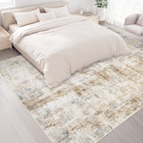 Area Rugs 6x9 Living Room: Washable Rug Modern Abstract Large Rug Soft Non Slip Neutral Rugs Stain Resistant Indoor Carpet for Bedroom Kitchen Dining Room Table Nursery Home Office Rugs(Beige,6x9) - Homesidy.com