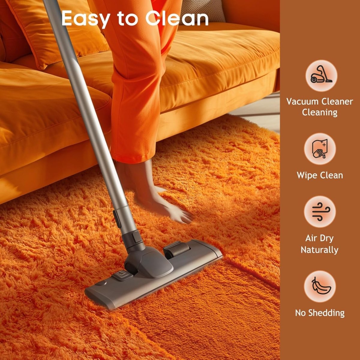 Ophanie Area Rugs for Living Room Bedroom, Upgrade Non - Slip Fluffy Soft Grey Shag Carpet, Indoor Floor Gray 4x6 Fuzzy Shaggy Living Room Plush Rug for Kids Home Dorm Decor Aesthetic - Homesidy.com
