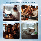 Winter Candle Gift Set, 4 Pack 7 oz Soy Scented Candles for Home, Christmas, Holiday &amp; Birthday Gifts for Women &amp; Men, Includes Hello Winter, Pine &amp; Cedarwood, Hot Cocoa, and Vanilla Cupcake - Homesidy.com