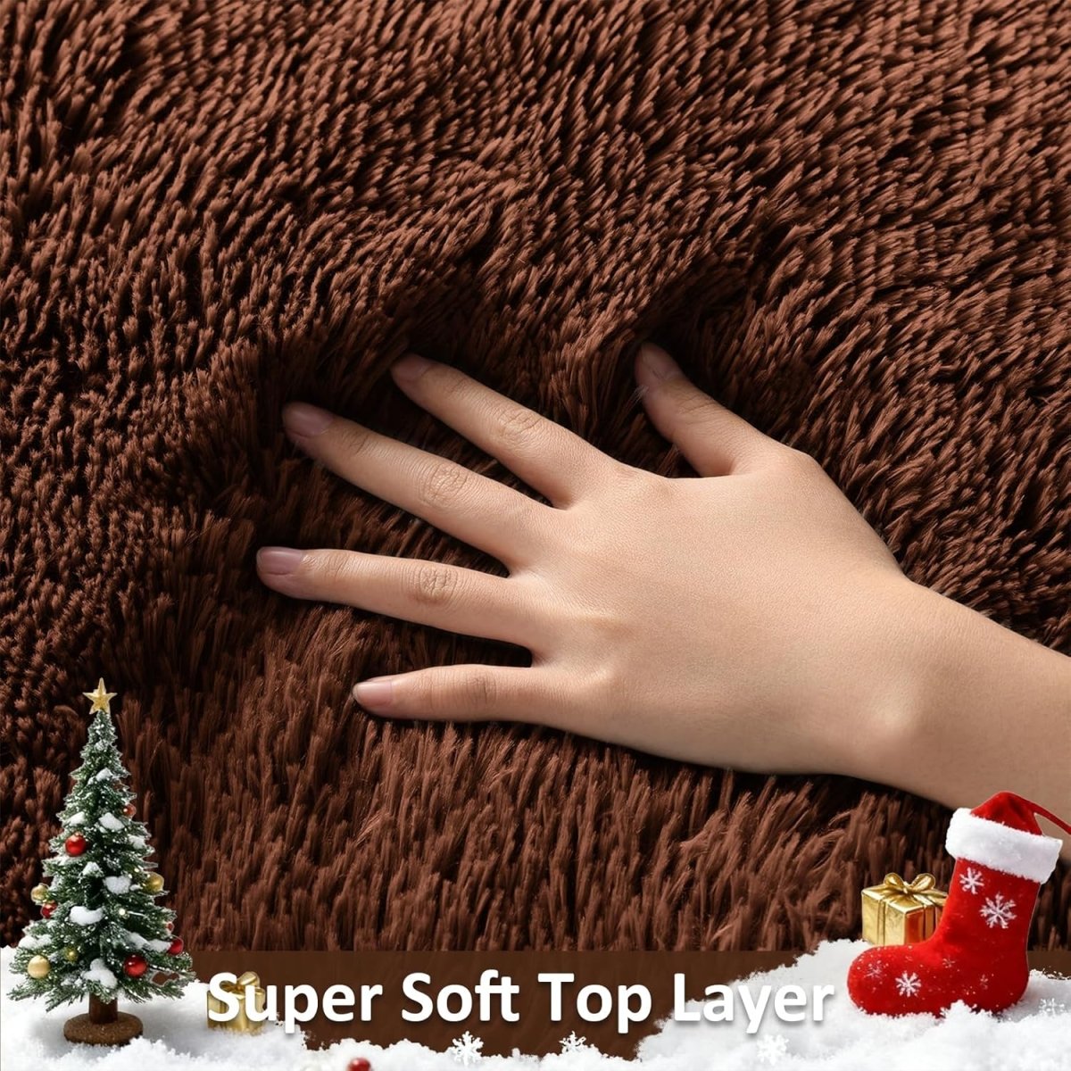 Ophanie Area Rugs for Living Room Bedroom, Upgrade Non - Slip Fluffy Soft Grey Shag Carpet, Indoor Floor Gray 4x6 Fuzzy Shaggy Living Room Plush Rug for Kids Home Dorm Decor Aesthetic - Homesidy.com