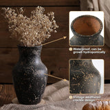 Rustic Vases for Home Decor. Ceramic Vase for Dining Table Decor. Terracotta Decorative Vase 6.1IN. ZSHLXM - Homesidy.com