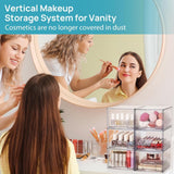 Vtopmart 4 Pack Small Clear Stackable Storage Drawers,Acrylic Bathroom Makeup Organizer,Plastic Storage Bins For Vanity, Undersink, Kitchen Cabinets, Pantry, Home Organization - Homesidy.com