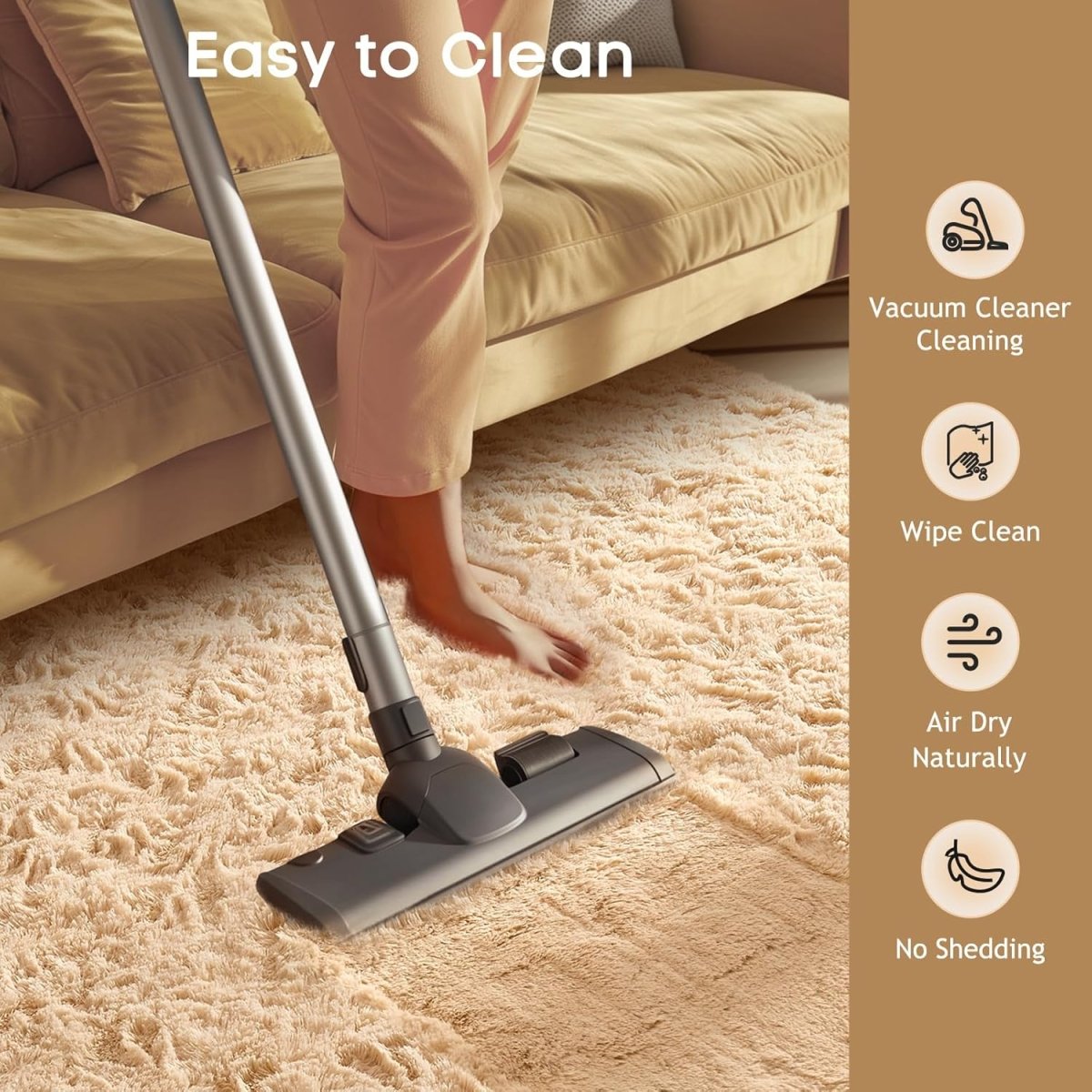 Ophanie Area Rugs for Living Room Bedroom, Upgrade Non - Slip Fluffy Soft Grey Shag Carpet, Indoor Floor Gray 4x6 Fuzzy Shaggy Living Room Plush Rug for Kids Home Dorm Decor Aesthetic - Homesidy.com