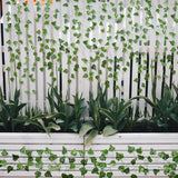 Fake Vines for Room Decor(12 Pack 84 Feet) Aesthetic Artificial Plant Ivy Leaves Hanging Greenery Garlands for Home Bedroom Wall Wedding Party Decor - Homesidy.com