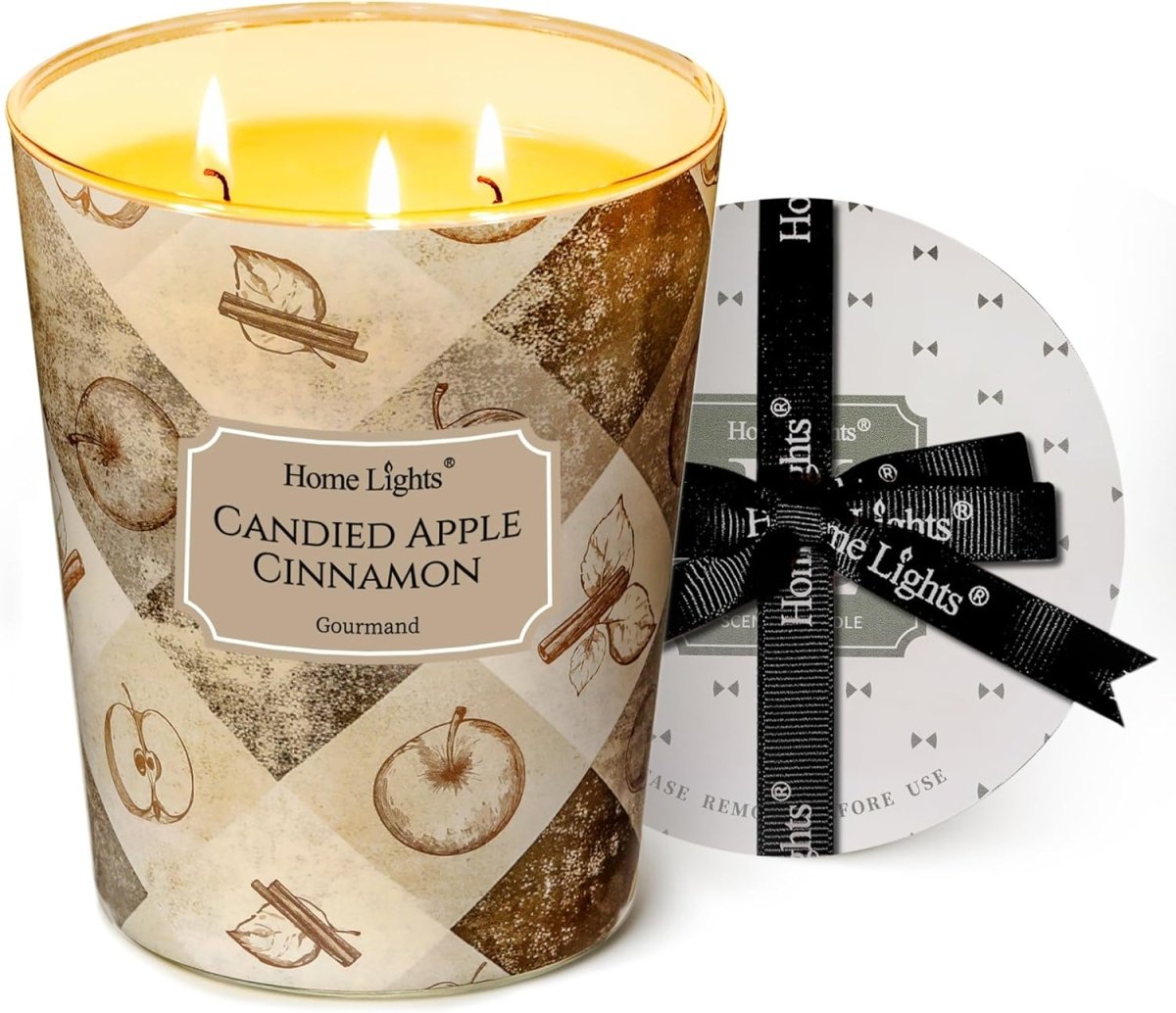 HomeLights Scented Candles for Women &amp; Men, 18oz Candle Jars Aromatherapy 4 - Wick Candle, Ideal for Rustic Modern Home Decor and Gifts, Blueberry Cheesecake - Homesidy.com