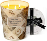 HomeLights Scented Candles for Women &amp; Men, 18oz Candle Jars Aromatherapy 4 - Wick Candle, Ideal for Rustic Modern Home Decor and Gifts, Blueberry Cheesecake - Homesidy.com