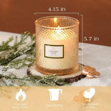 Frosted Cranberry Luxury Scented Candles - 19oz, 88hr Burn Time, Perfect Christmas Gifts for Women - Homesidy.com