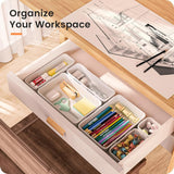 A - LuGei 【Military Grade Drawer Organizer, 【𝟱𝗦𝗶𝘇𝗲】 Makeup organizer, 【Holds 177 Items】 Bathroom Organizers and Storage, Organization and Storage, Desk Drawer Organizer for Bathroom Vanity - Homesidy.com
