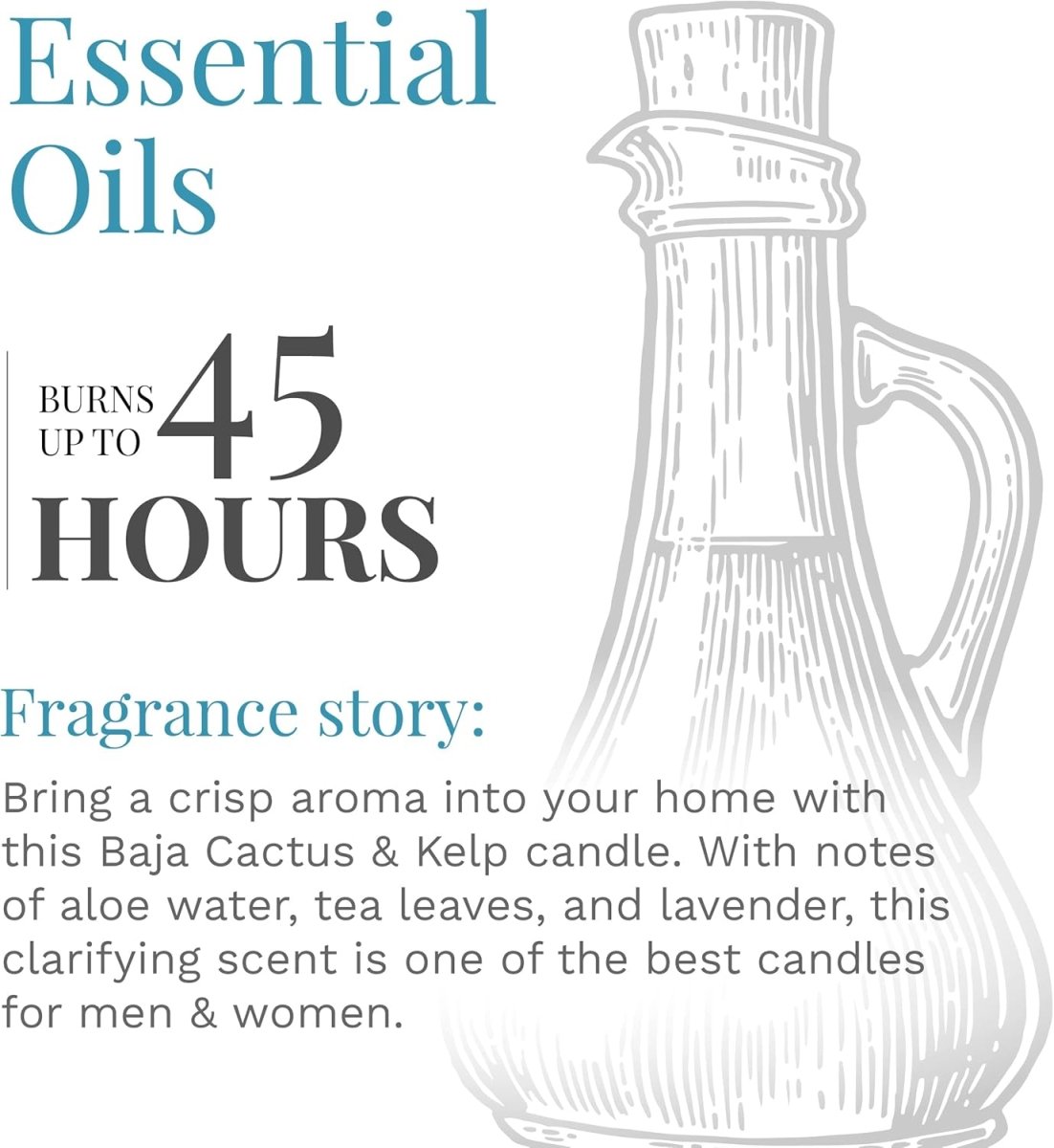 Candle - lite Essential Elements Scented Candles, Eucalyptus &amp; Mint Leaf, 14.75 oz Jar, Proudly Poured in The USA, Aromatherapy, 3 - Wick with 45 Hours Burn Time, Perfect for Creating a Relaxing Ambiance - Homesidy.com