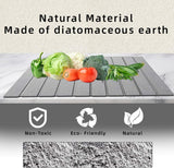 Stone Drying Mat for Kitchen Counter, Collapsible Dish Drying Mat, Fast Drying Diatomaceous Earth Dish Drying Mats, Water Absorbent Diatomite Kitchen Mat (white, medium) - Homesidy.com