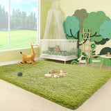Ophanie Area Rugs for Living Room Bedroom, Upgrade Non - Slip Fluffy Soft Grey Shag Carpet, Indoor Floor Gray 4x6 Fuzzy Shaggy Living Room Plush Rug for Kids Home Dorm Decor Aesthetic - Homesidy.com