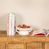 Creative Co - Op Stoneware Bowl w Reactive Glaze, White - Homesidy.com