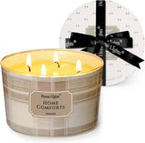 HomeLights Scented Candles for Women &amp; Men, 18oz Candle Jars Aromatherapy 4 - Wick Candle, Ideal for Rustic Modern Home Decor and Gifts, Blueberry Cheesecake - Homesidy.com