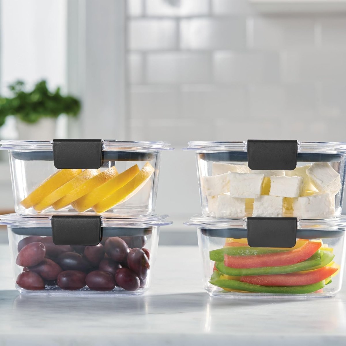 Rubbermaid Brilliance BPA - Free Airtight Food Storage Containers, 24 - Piece Set, Easy for Meal Prep, Lunch &amp; Leftovers - Homesidy.com