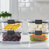 Rubbermaid Brilliance BPA - Free Airtight Food Storage Containers, 24 - Piece Set, Easy for Meal Prep, Lunch &amp; Leftovers - Homesidy.com