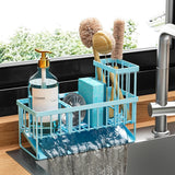 Cisily Kitchen Sink Caddy Organzier with High Brush Holder, Sponge Holder for Sink, 304 Rustproof Stainless, Kitchen Countertop Soap Dispenser Organizer, Kitchen Decor and Accessories - Homesidy.com