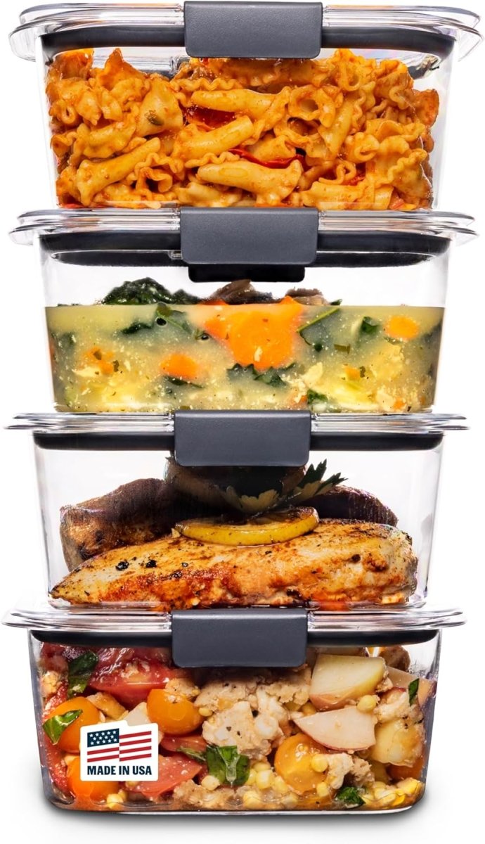 Rubbermaid Brilliance BPA - Free Airtight Food Storage Containers, 24 - Piece Set, Easy for Meal Prep, Lunch &amp; Leftovers - Homesidy.com