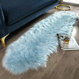 Ashler Faux Fur Rug, Fluffy White Small Sheepskin Rug, Ultra Soft 2x3 Ft Mat, Machine Washable Shag Mats, Nursery Throw for Bed, Living, Kids Room - Homesidy.com