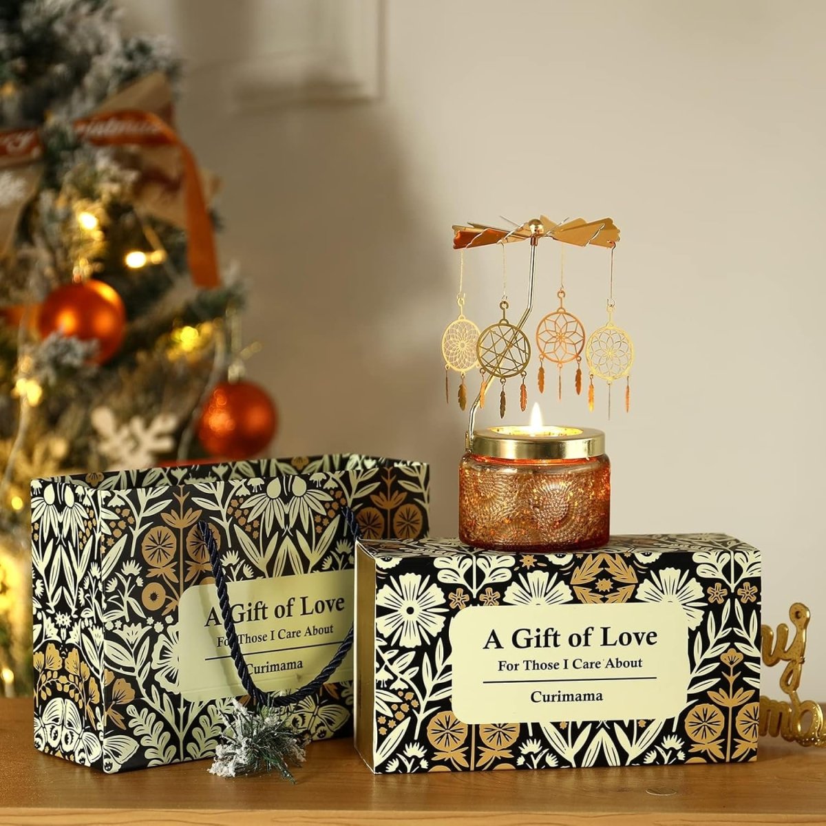 Christmas Gifts for Women, Unique Birthday Gifts for Women, Lavender Butterfly Rotating Scented Candles for Home Fragrance, Mom Birthday Gift from Daughter Son, Xmas Candle Gift for Sister Grandma - Homesidy.com