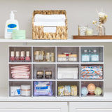 Vtopmart 4 Pack Small Clear Stackable Storage Drawers,Acrylic Bathroom Makeup Organizer,Plastic Storage Bins For Vanity, Undersink, Kitchen Cabinets, Pantry, Home Organization - Homesidy.com