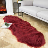 Ashler Faux Fur Rug, Fluffy White Small Sheepskin Rug, Ultra Soft 2x3 Ft Mat, Machine Washable Shag Mats, Nursery Throw for Bed, Living, Kids Room - Homesidy.com