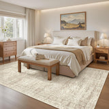 Soalmost Washable Area Rug 8x10, Large Soft Rugs for Living Room Vintage Beige Carpet 8x10 Area Rugs for Bedroom Dining Room Non - Slip Stain Resistant Under Table Rug - Homesidy.com