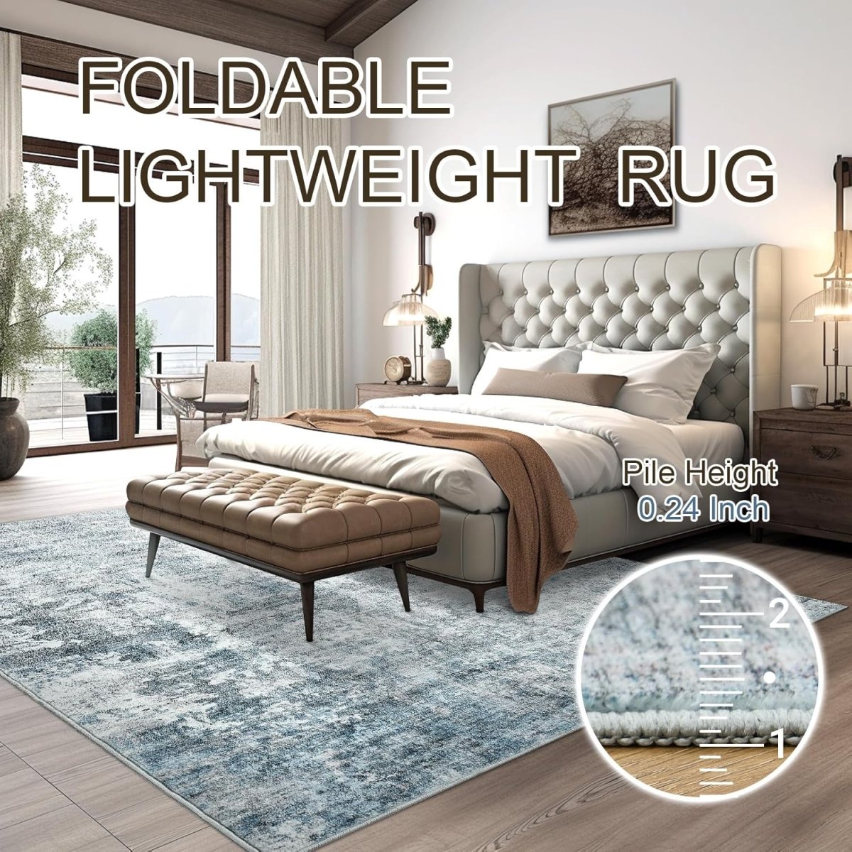 Soalmost Washable Area Rug 8x10, Large Soft Rugs for Living Room Vintage Beige Carpet 8x10 Area Rugs for Bedroom Dining Room Non - Slip Stain Resistant Under Table Rug - Homesidy.com